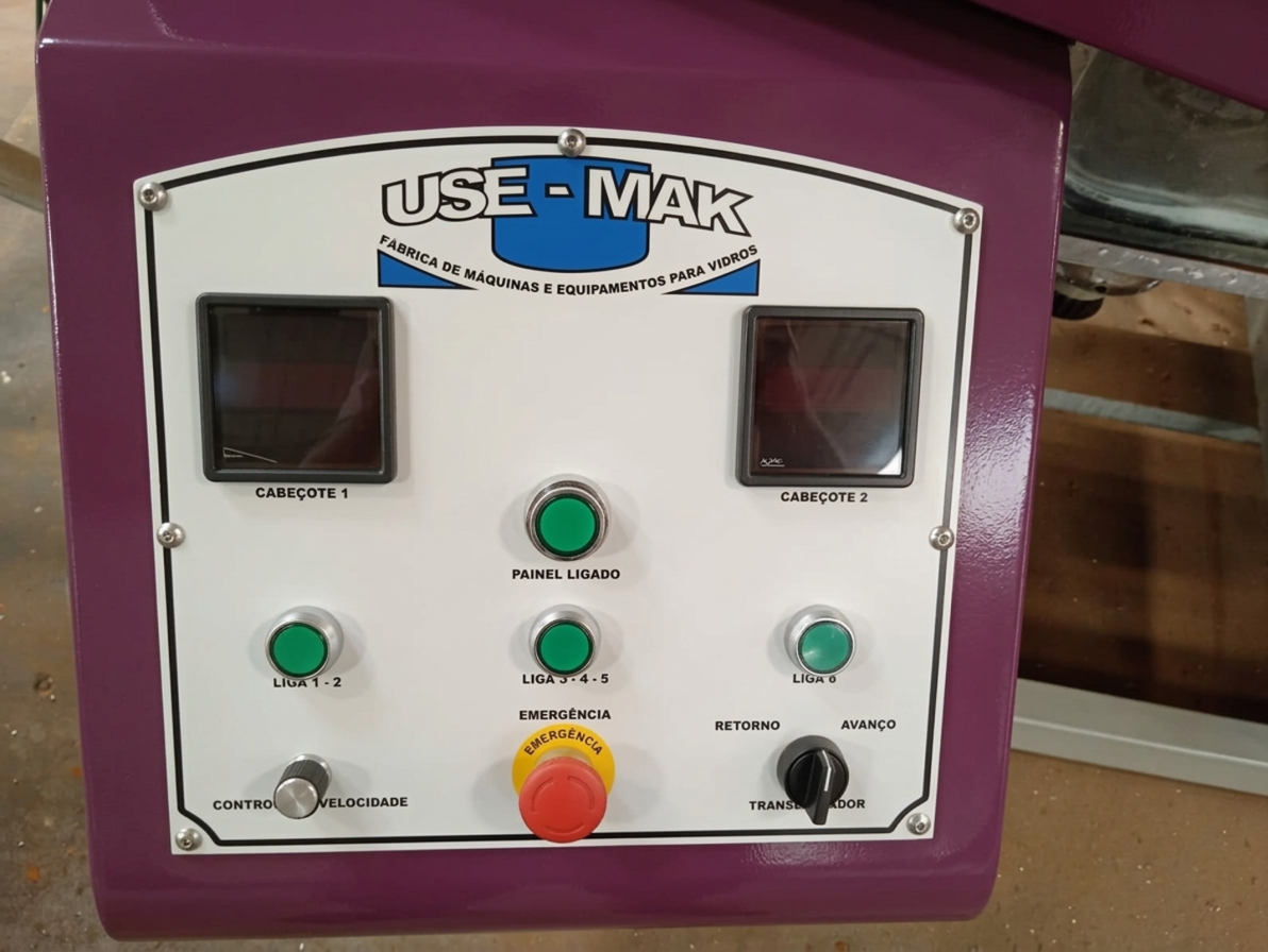 LAPIDADORA DE VIDRO USE-MAK - ESPECIFICAÇÕES